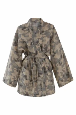 Morgonrockar|Jotex CARA Kimono Kort Grå