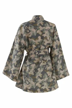 Morgonrockar|Jotex CARA Kimono Kort Mörkgrön