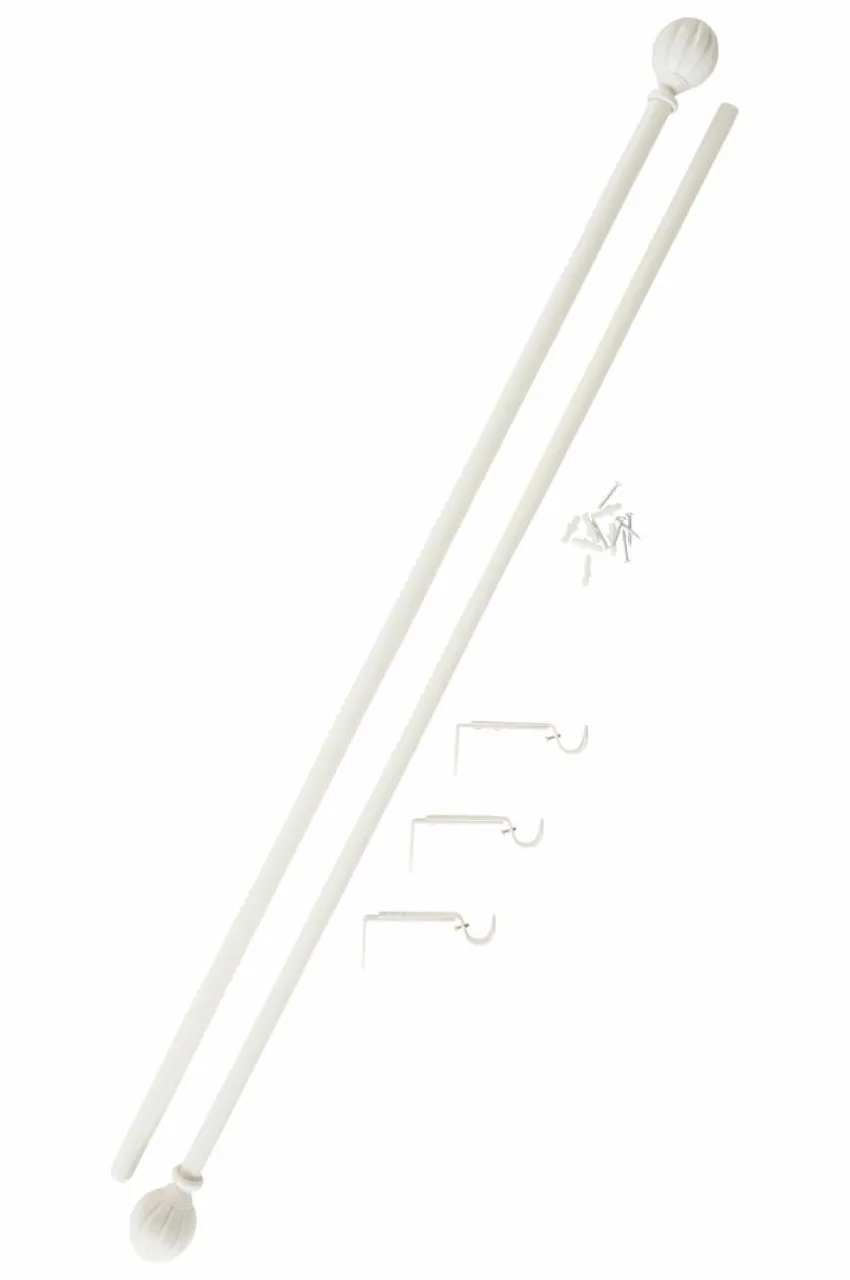 Gardinstänger|Jotex CHARM Gardinstång ø 2.2 Cm Vit