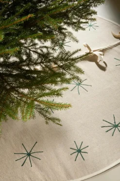 Julgransmattor|Jotex CHARON Julgranskappa ø 120 Cm Ljusbeige/grön