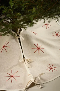 Julgransmattor|Jotex CHARON Julgranskappa ø 120 Cm Natur/röd