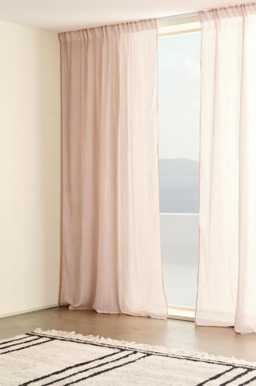Barngardiner|Jotex CIA Multifunktionsgardin 2-pack Ljusrosa