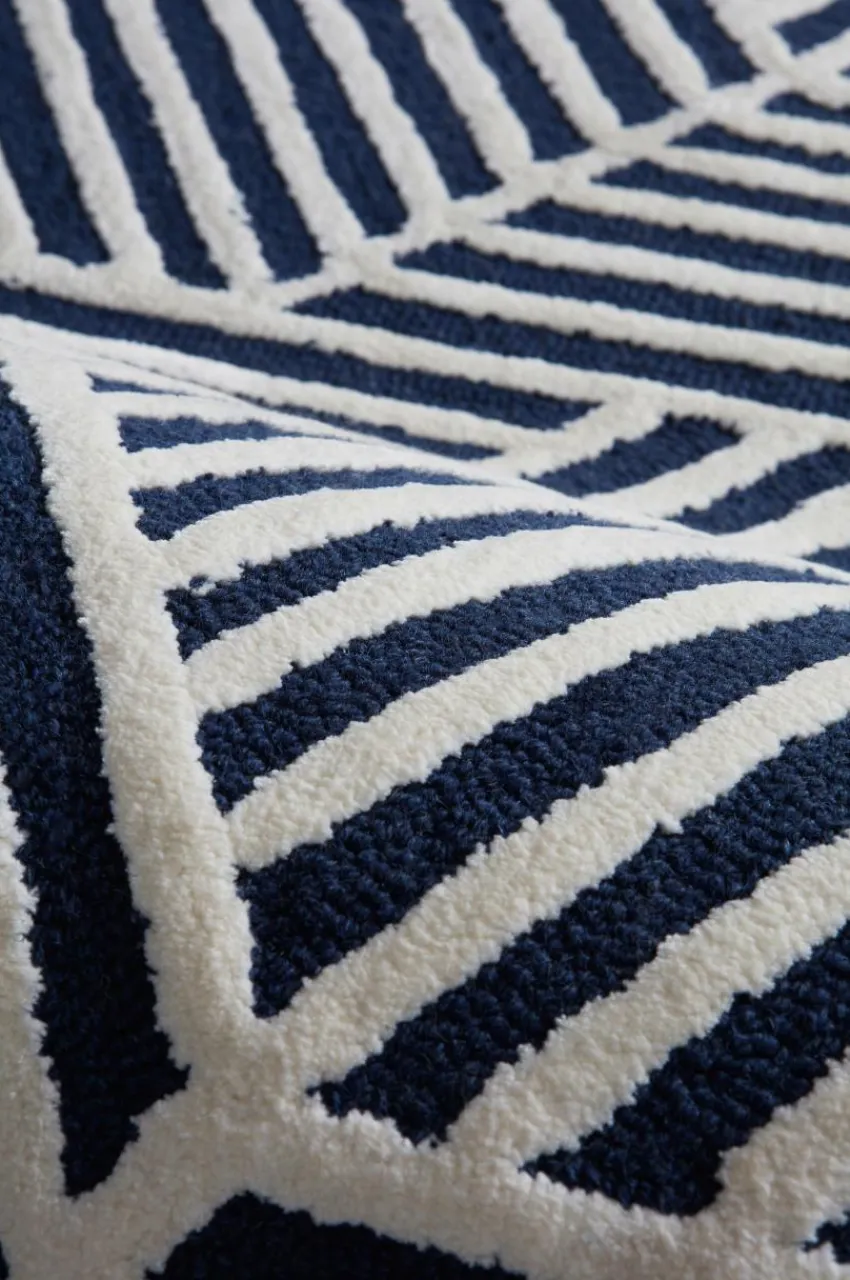 Viskosmattor|Jotex CLADY Viskosmatta 200x300 Cm Blå/vit