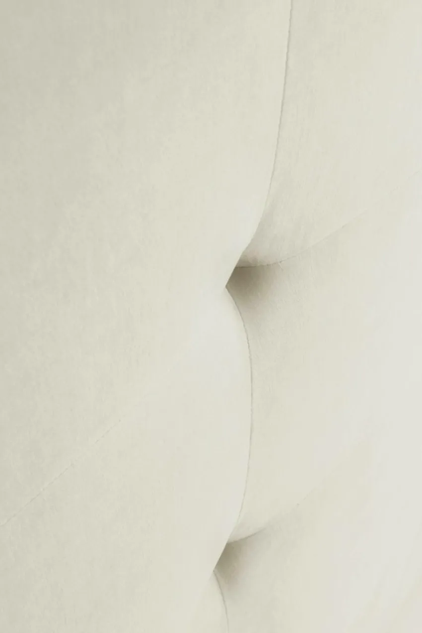 Sänggavlar|Jotex CLIFTON Sänggavel 120 Cm Naturvit/greige piping