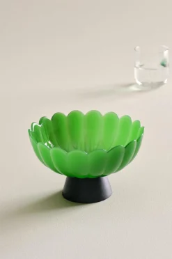 Skålar|Jotex CLOVER Glasskål ø 20 Cm Grön/mörk grön