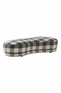 Sittpuffar|Jotex COCONINO Sittpuff Svart/vit stor ruta