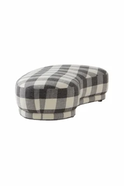 Sittpuffar|Jotex COCONINO Sittpuff Svart/vit stor ruta