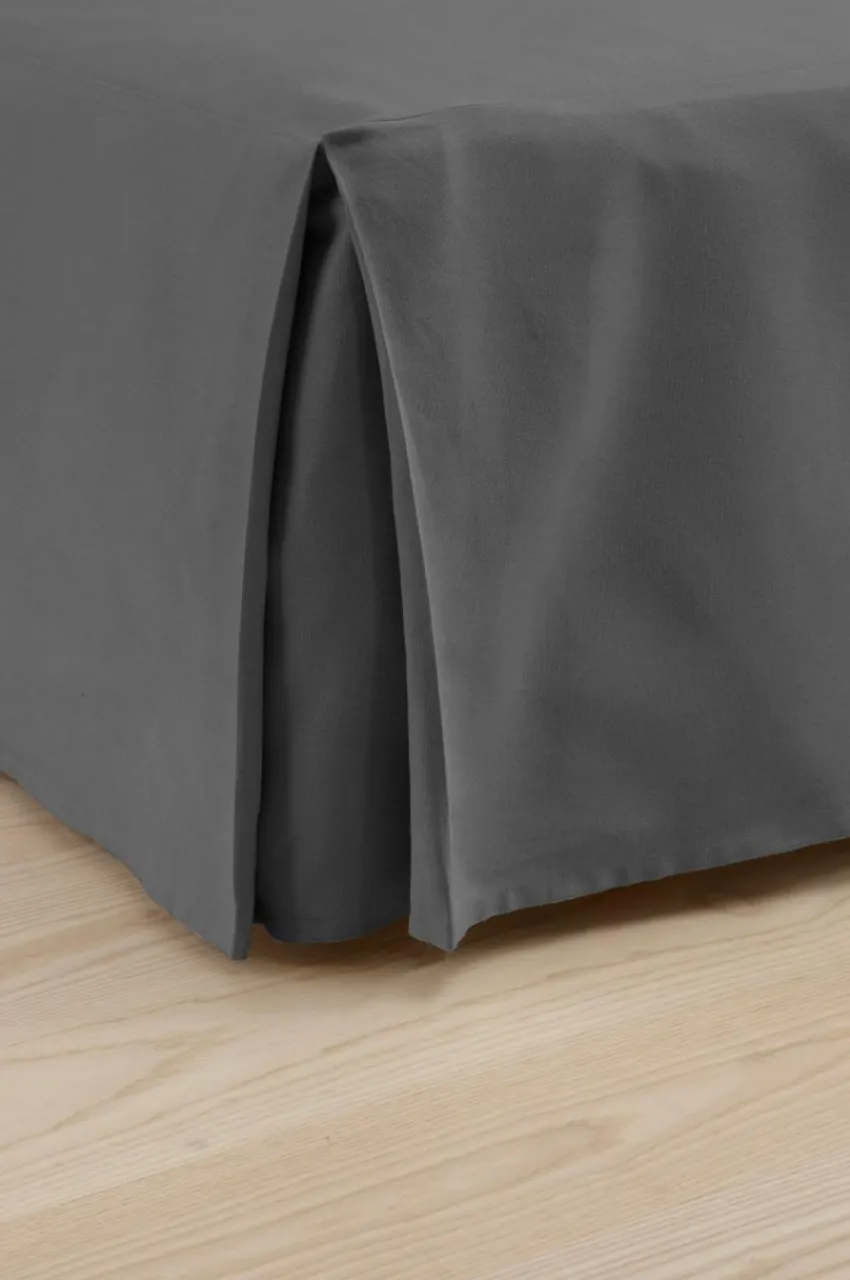 Sängkappor|Jotex COLOUR Sängkappa 45 Cm - Ekologisk Mörkgrå