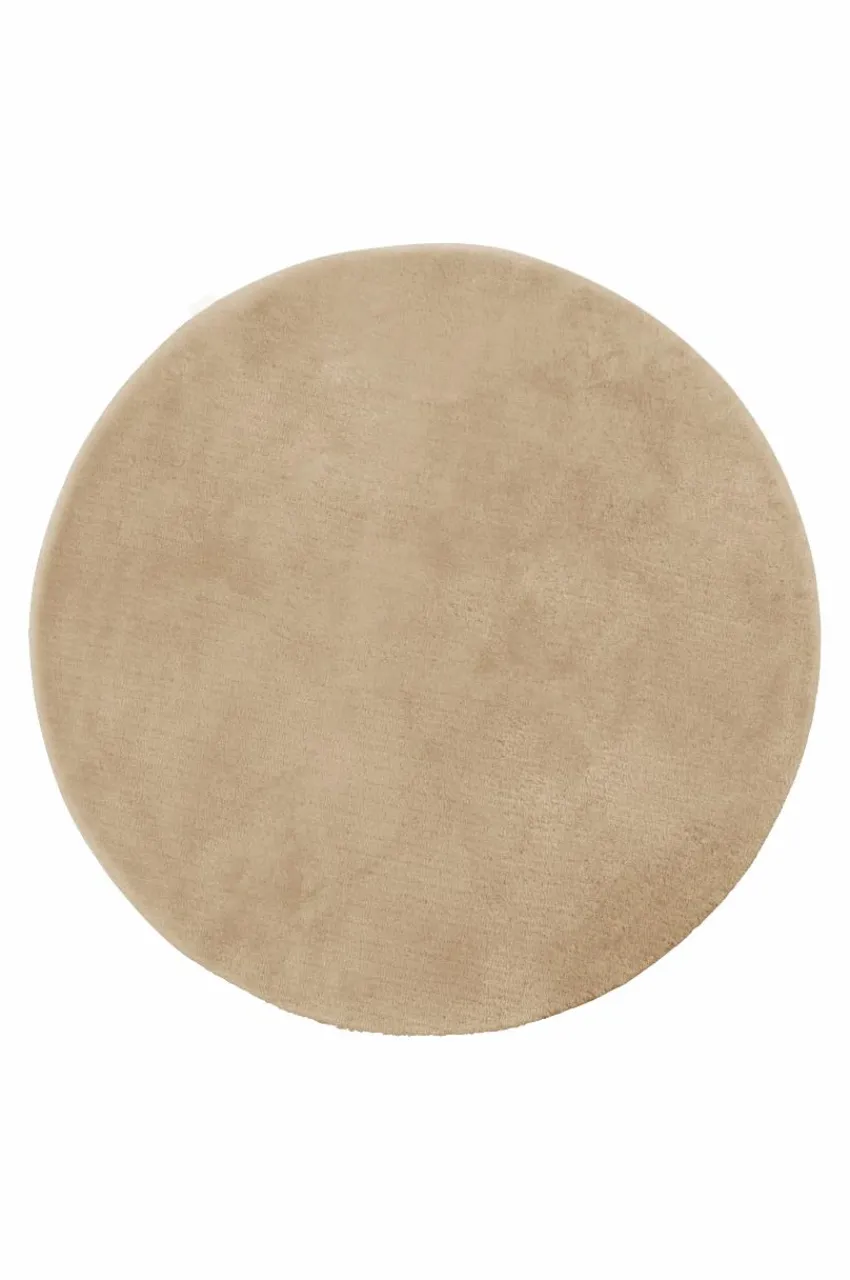 Lugg- & Ryamattor|Julgransmattor|Jotex CORAL Rund Luggmatta Beige