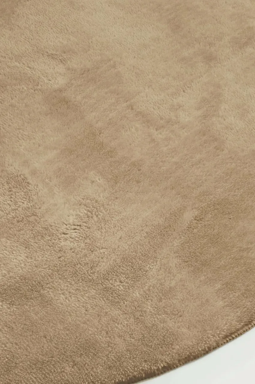 Lugg- & Ryamattor|Julgransmattor|Jotex CORAL Rund Luggmatta Beige