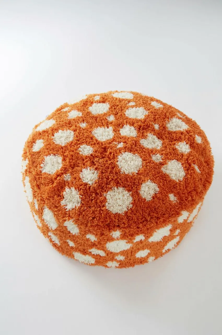 Sittpuffar|Jotex CORALLI Puff Orange/Vit