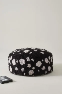 Sittpuffar|Jotex CORALLI Puff Svart/Vit