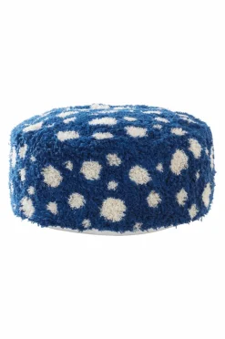 Sittpuffar|Jotex CORALLI Puff Blå/Vit