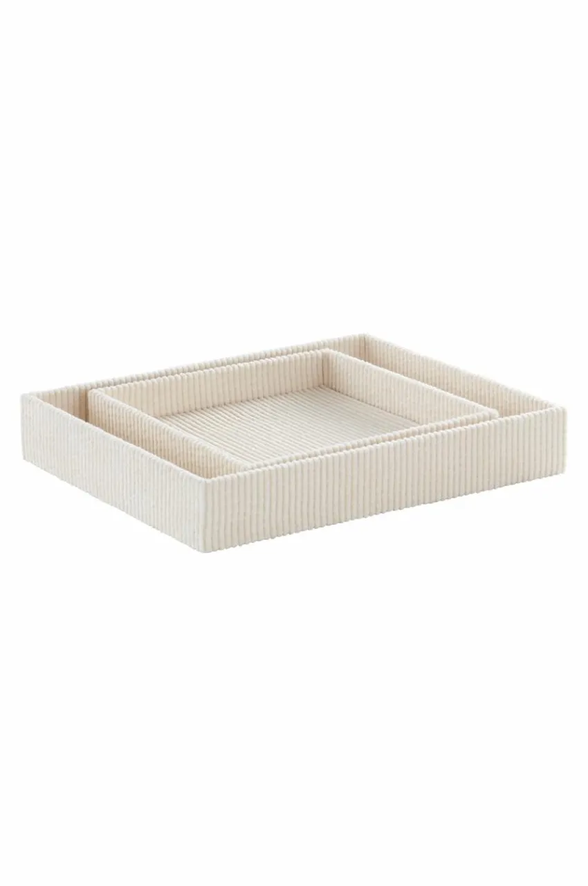 Prydnadssaker|Jotex CORY Bricka 2-pack Naturvit
