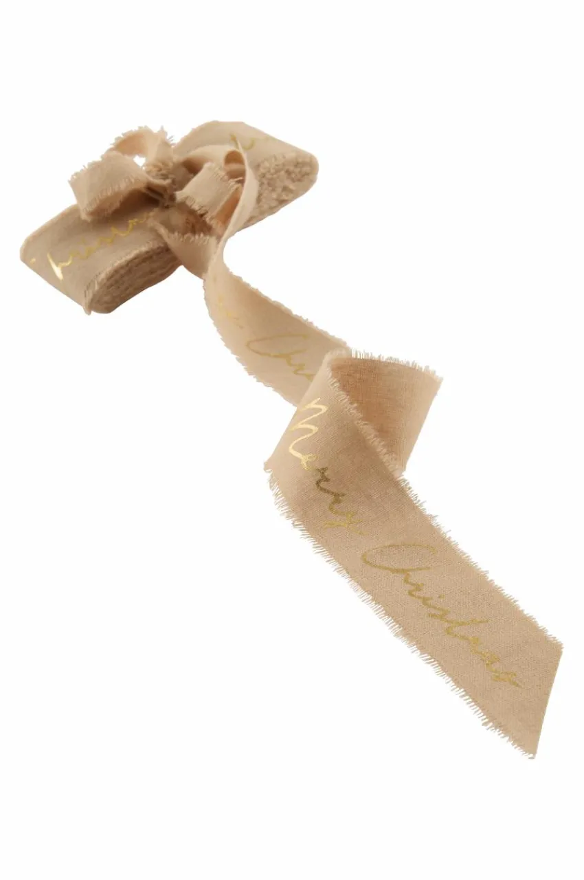 Juldekoration|Jotex COTTON RAW Band Beige