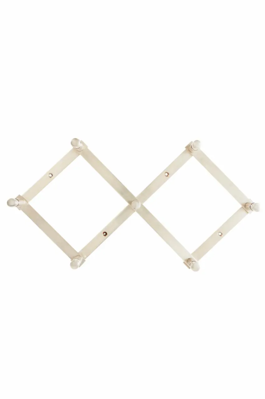 Badrumstillbehör|Förvaring|Jotex CROSSY Hängare - 7 Knoppar Silver