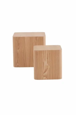 Bord|Jotex CUBO Sidobord 2-pack 30x30 Cm, 40x40 Cm Natur