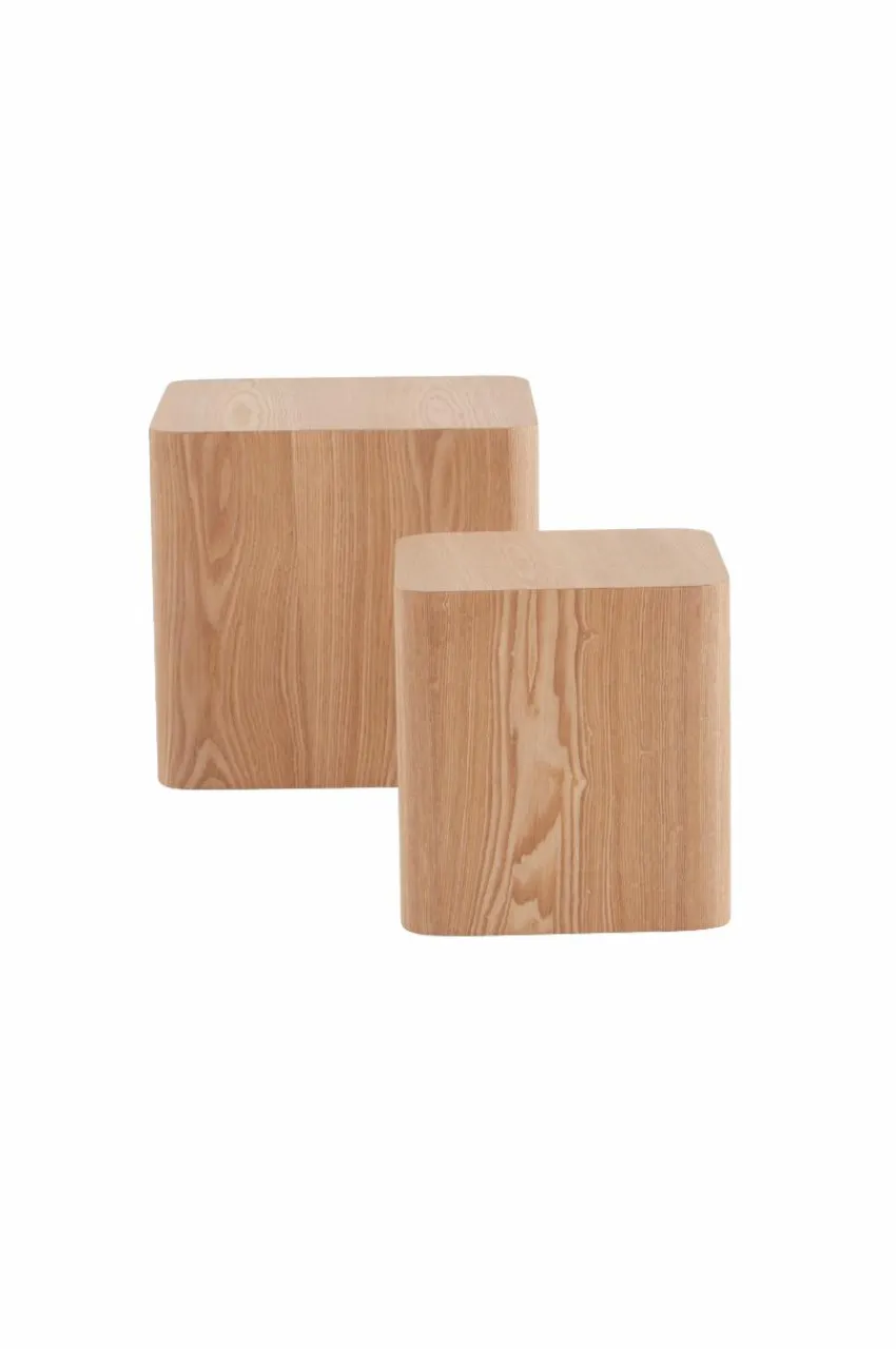 Bord|Jotex CUBO Sidobord 2-pack 30x30 Cm, 40x40 Cm Natur