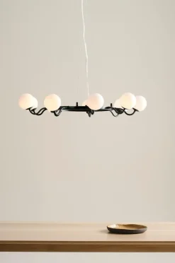 Taklampor|Kristallkronor & Takkronor|Jotex CURVY Taklampa Svart