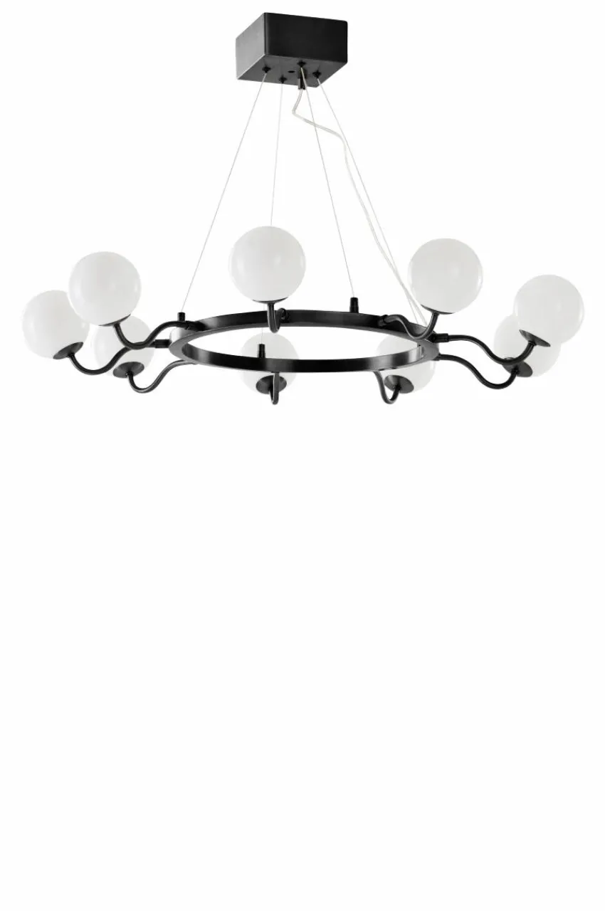 Taklampor|Kristallkronor & Takkronor|Jotex CURVY Taklampa Svart