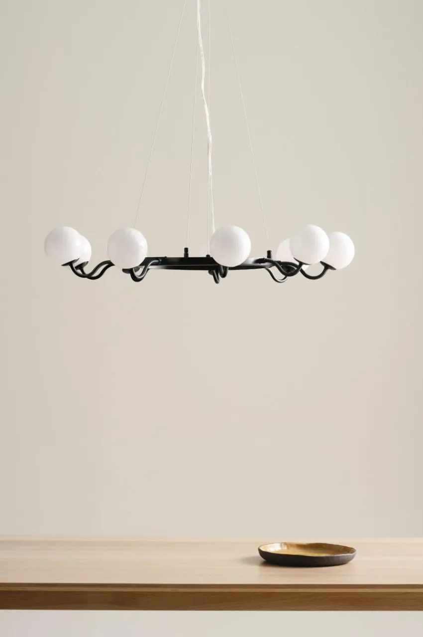 Taklampor|Kristallkronor & Takkronor|Jotex CURVY Taklampa Svart