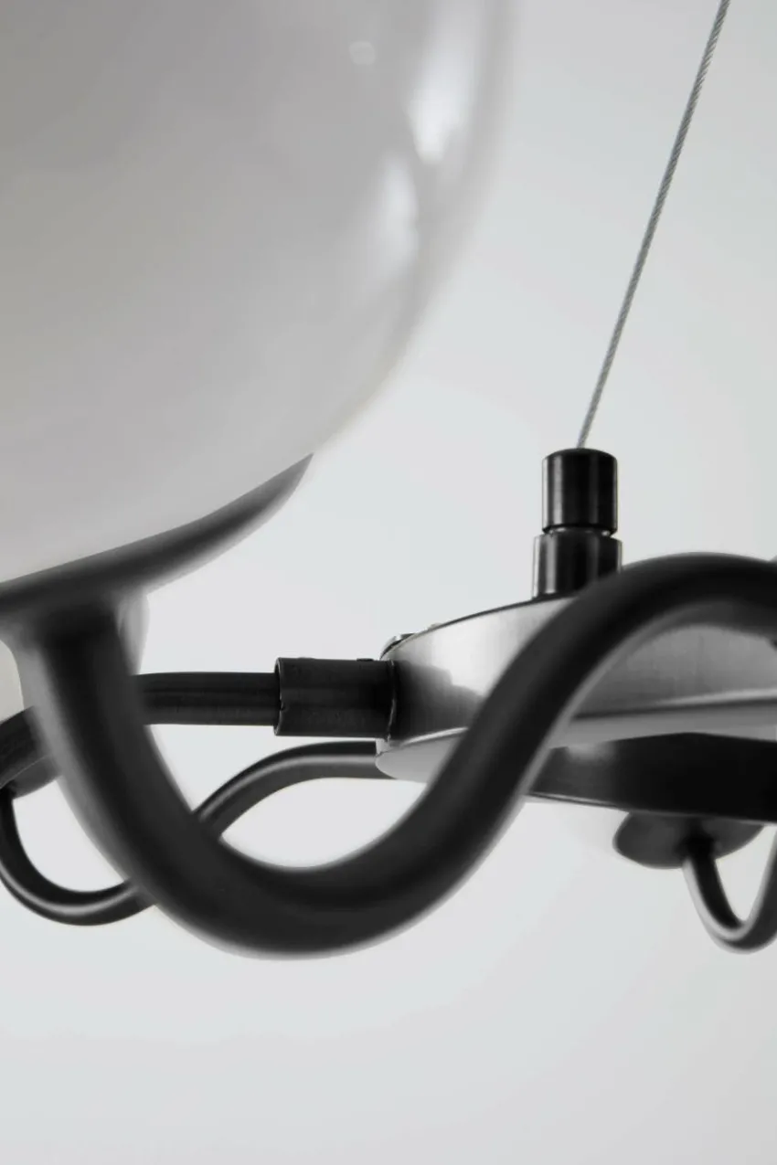 Taklampor|Kristallkronor & Takkronor|Jotex CURVY Taklampa Svart
