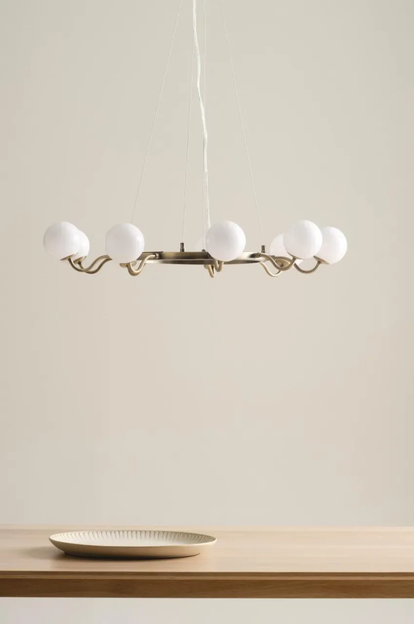 Taklampor|Kristallkronor & Takkronor|Jotex CURVY Taklampa Brons
