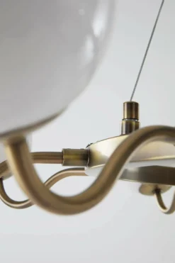 Taklampor|Kristallkronor & Takkronor|Jotex CURVY Taklampa Brons