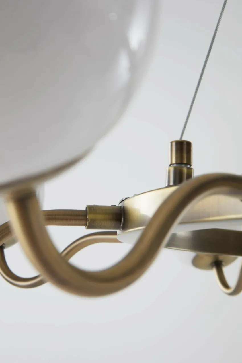 Taklampor|Kristallkronor & Takkronor|Jotex CURVY Taklampa Brons