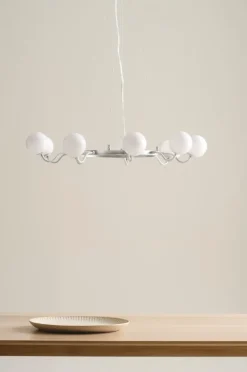 Taklampor|Kristallkronor & Takkronor|Jotex CURVY Taklampa Nickel satin