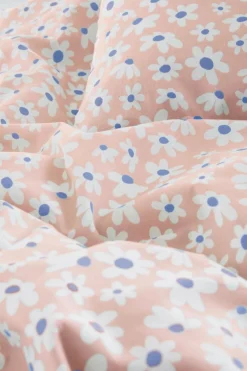 Påslakanset|Jotex DAISY Påslakanset Dubbelsäng - Ekologisk Rosa