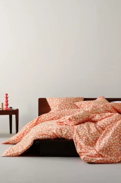 Påslakanset|Jotex DAISY Påslakanset Enkelsäng - Ekologisk Orange