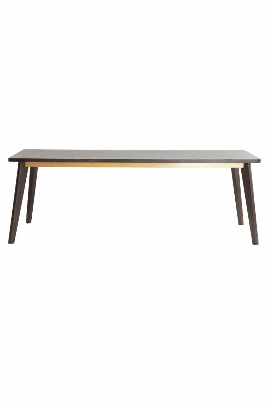 Bord|Jotex DAKOTA Matbord 85x220 Cm Svart/mässing