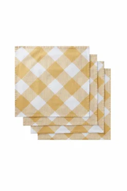 Servetter|Jotex DALIA Servett 4-pack Gul