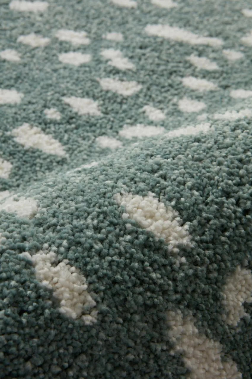 Barnmattor|Barnmattor|Jotex DALMA Luggmatta 160x230 Cm Grön/vit