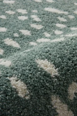 Barnmattor|Barnmattor|Jotex DALMA Luggmatta 160x230 Cm Grön/vit