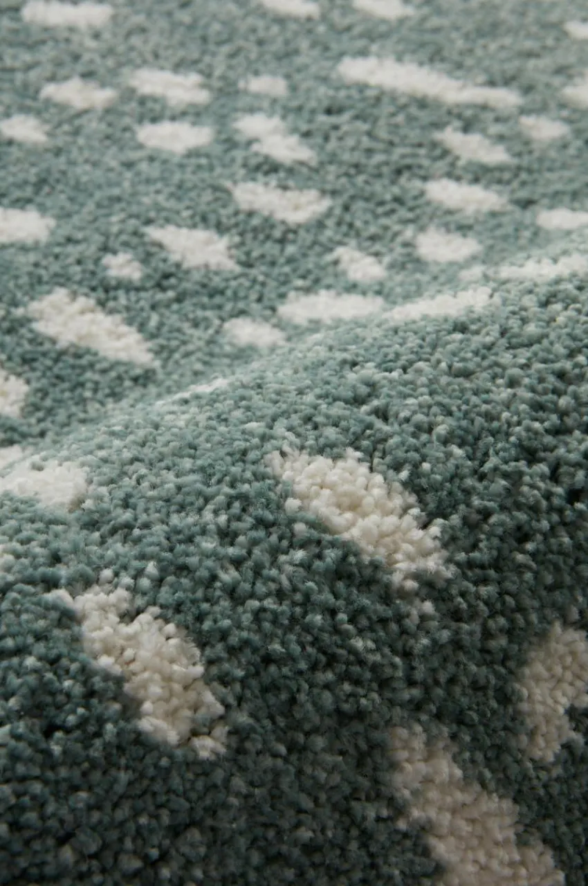 Barnmattor|Barnmattor|Jotex DALMA Luggmatta 160x230 Cm Grön/vit