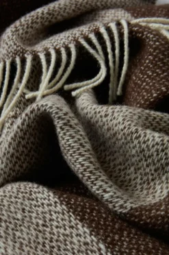 Plädar & Filtar|Jotex DANTE Ullpläd Naturvit/brun