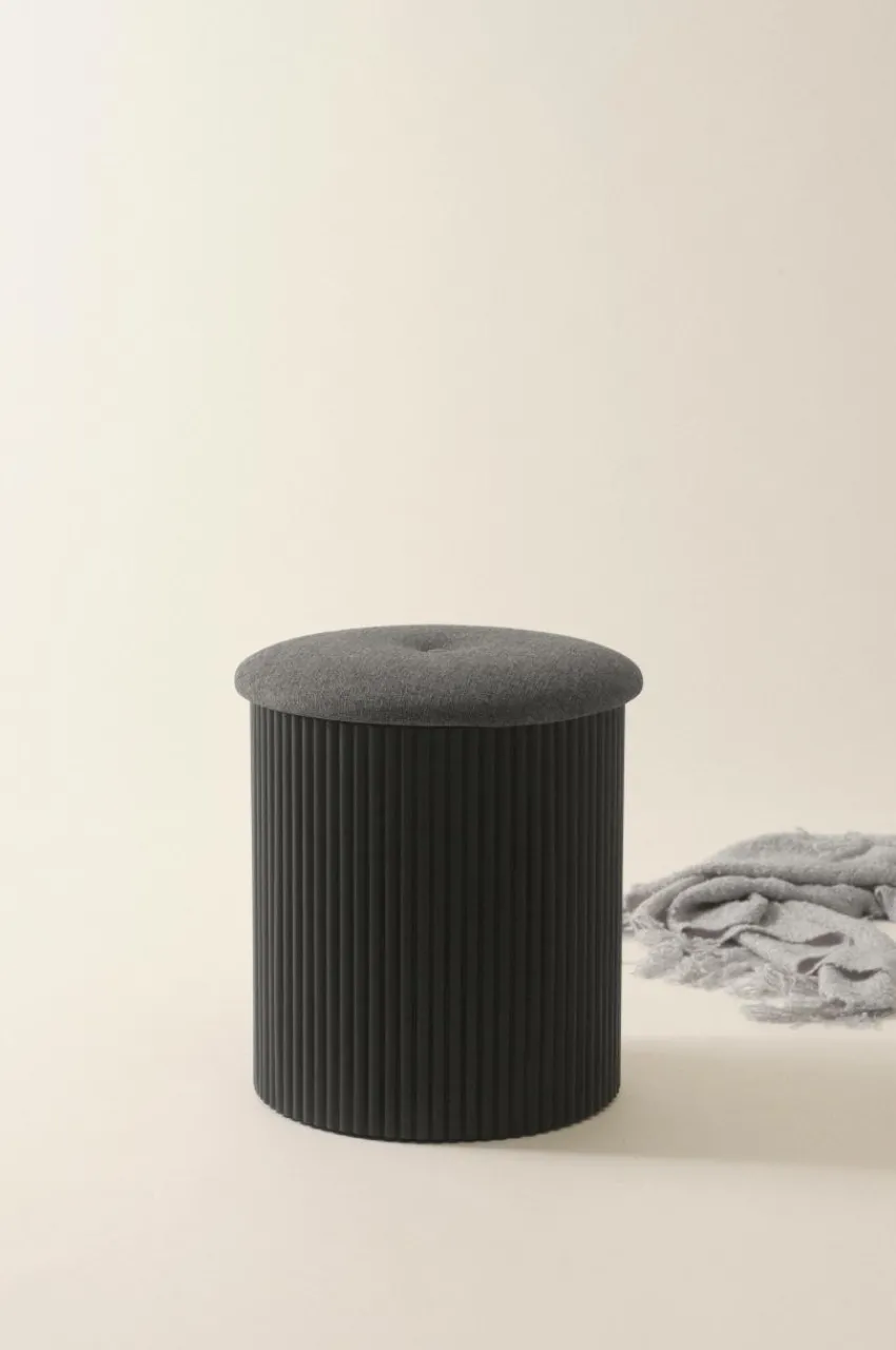 Sittpuffar|Pallar|Jotex DARWIN Sittpuff/pall ø 40 Cm Svart
