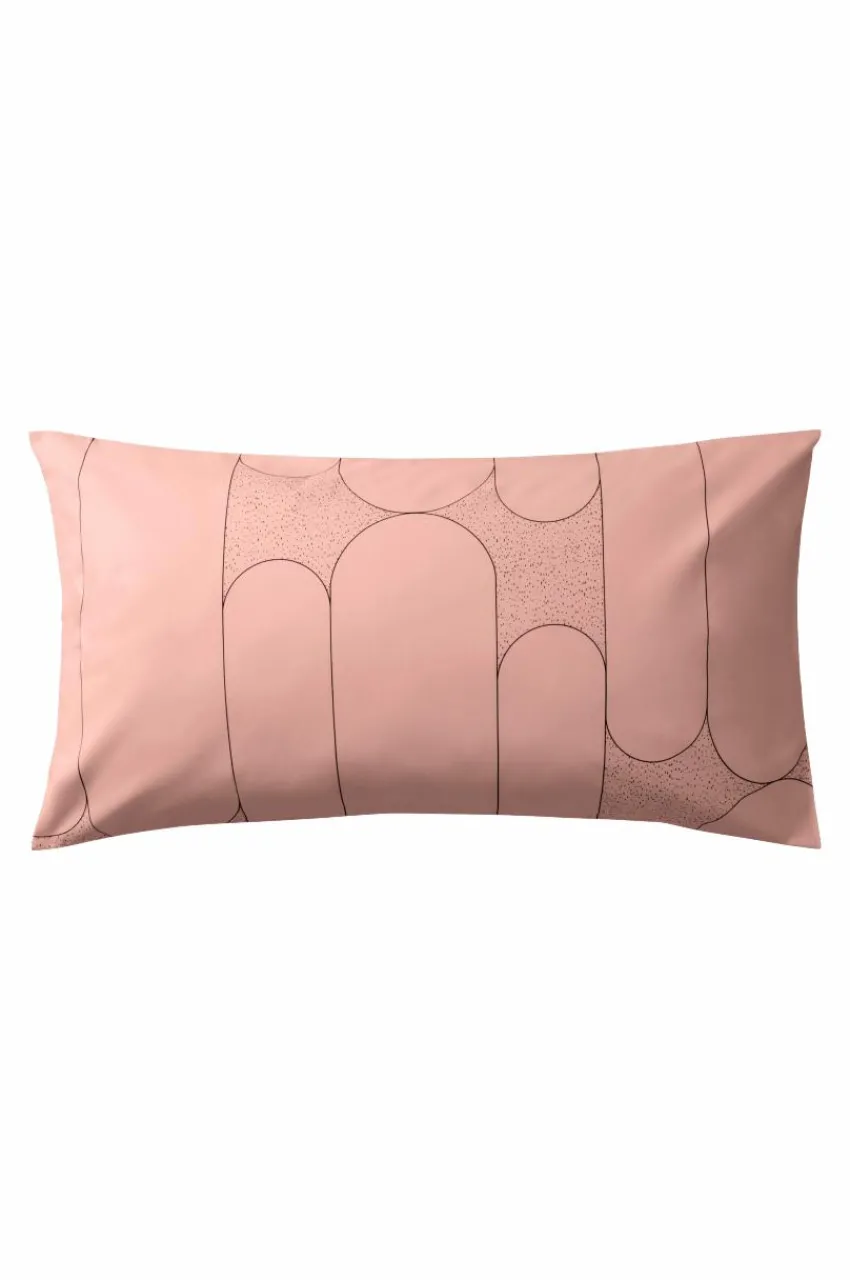 Örngott|Jotex DECO örngott 90x50 Cm Dimrosa/svart