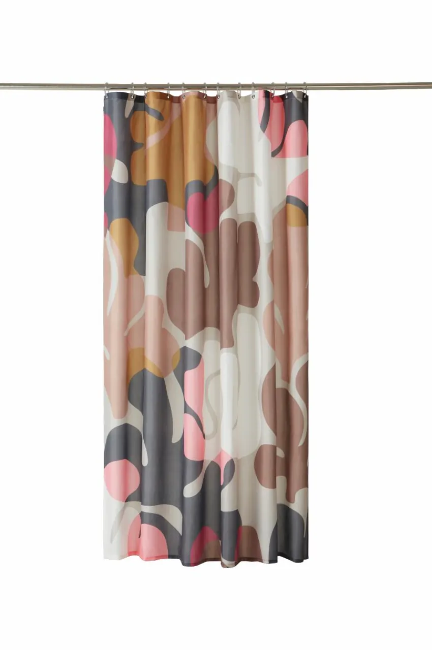 Duschdraperier|Jotex DELORES Duschdraperi Brun/beige/multi
