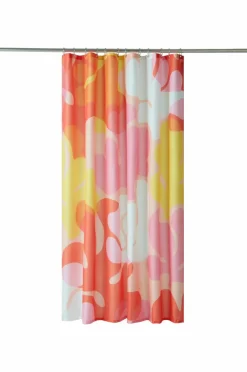 Duschdraperier|Jotex DELORES Duschdraperi Rosa/multi