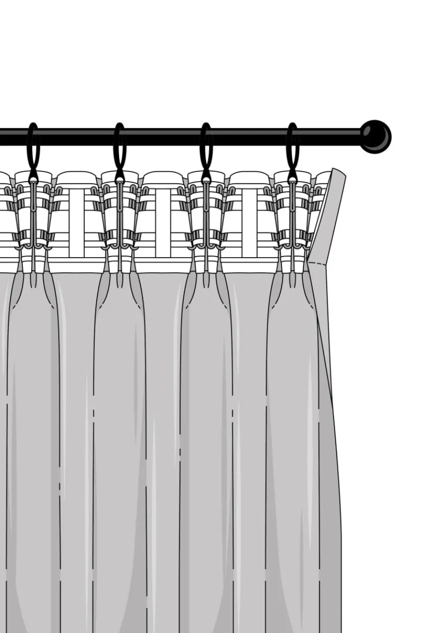 Multifunktionsgardiner|Jotex DEMIE Multifunktionsgardin 2-pack - Ekologisk Ljusrosa