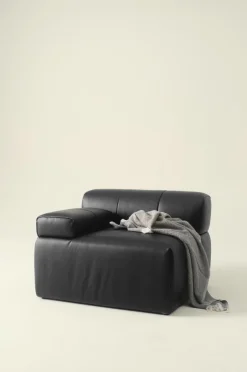 Soffor|Jotex DERMY Soffmodul Höger PU/ Lädermix Svart PU läder