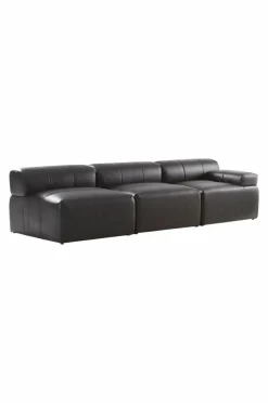 Soffor|Jotex DERMY Soffmodul Vänster PU/ Lädermix Svart PU läder