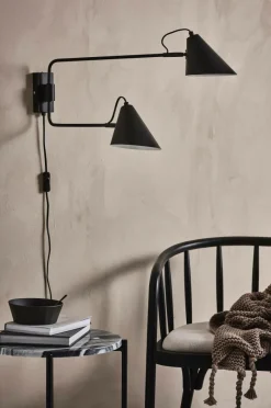 Vägglampor|Jotex DEUX Vägglampa Matt svart