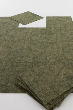 Trappstegsmattor|Dörrmattor|Jotex DIAMOND ART Textilplatta Heltäckningsmatta 20-pack Grön