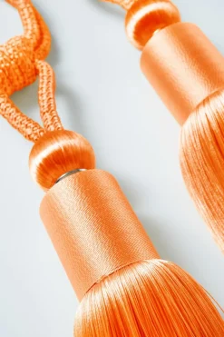 Gardinomtag|Jotex DIARA Tofsomtag 2-pack Orange