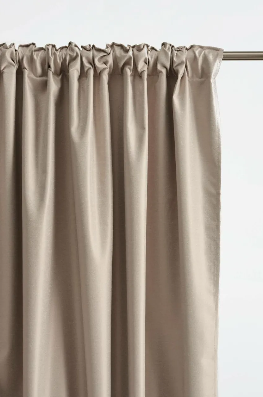 Multifunktionsgardiner|Mörkläggningsgardiner|Jotex DIES Mörkläggningsgardin 1 Längd - Extra Bred Beige