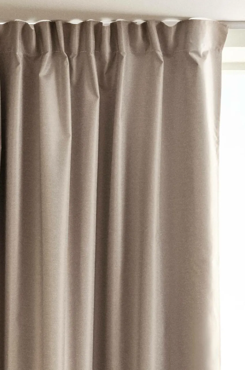 Multifunktionsgardiner|Mörkläggningsgardiner|Jotex DIES Mörkläggningsgardin 1 Längd - Extra Bred Beige